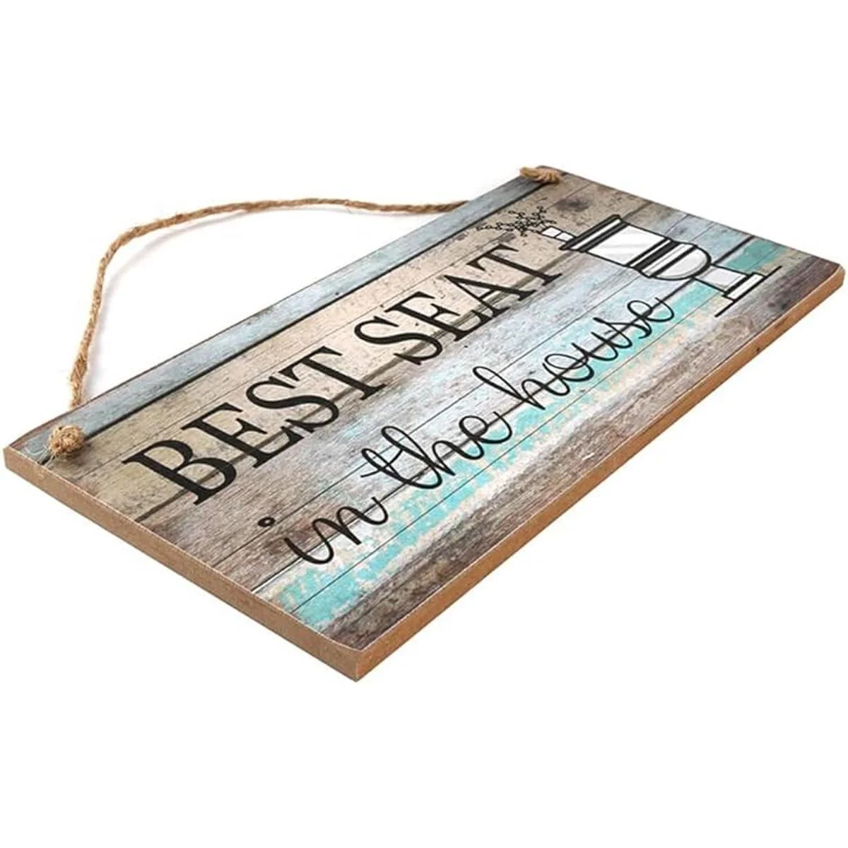 Yankario Divertido letrero de decoración de pared de baño_3