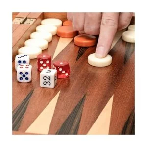 Yellow Mountain Imports Juego de juego de backgammon con_4