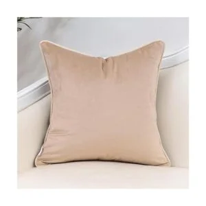 Yangest Funda bohemia de terciopelo a rayas para cojín con_2