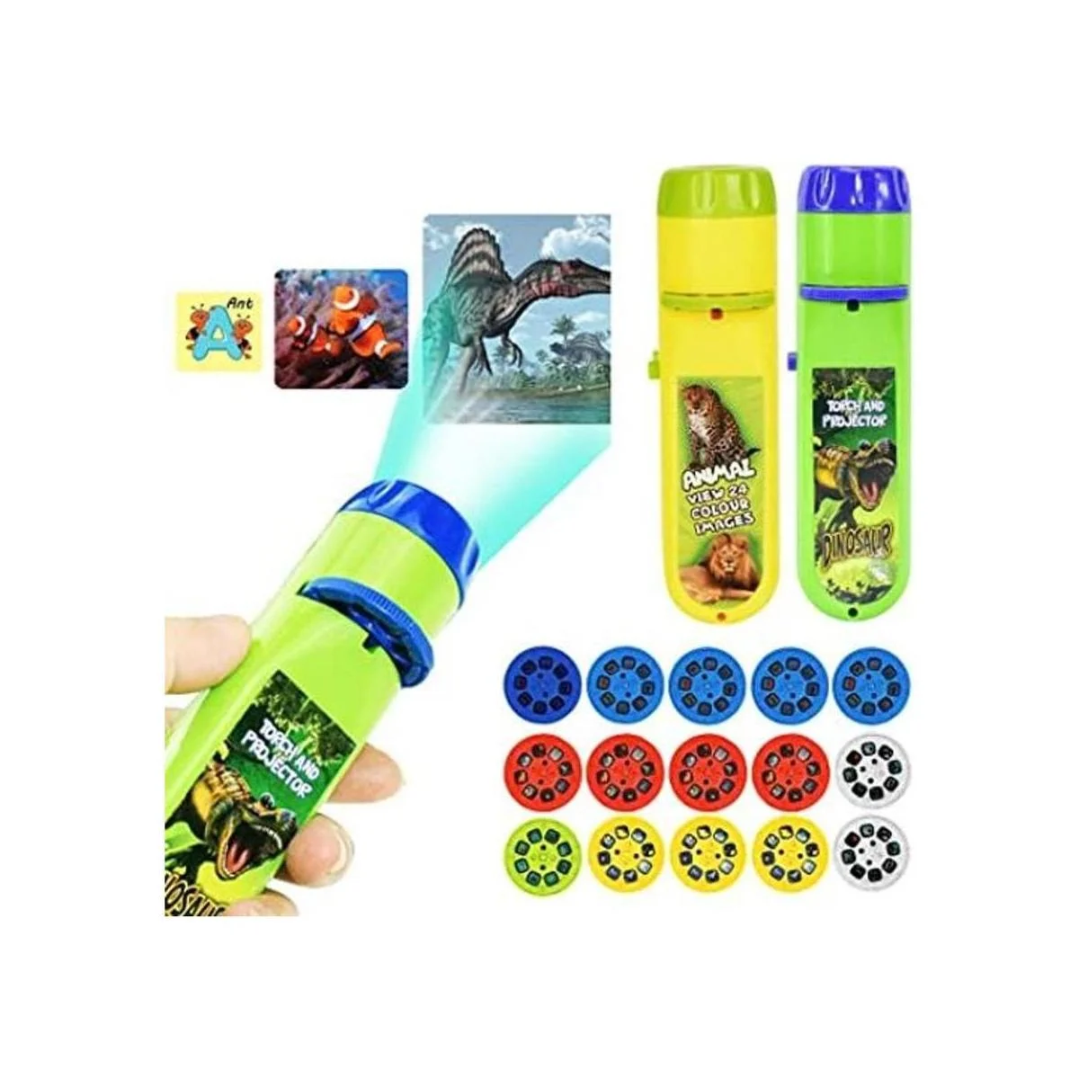 Yeelan 2 linternas de proyección de antorcha para_1