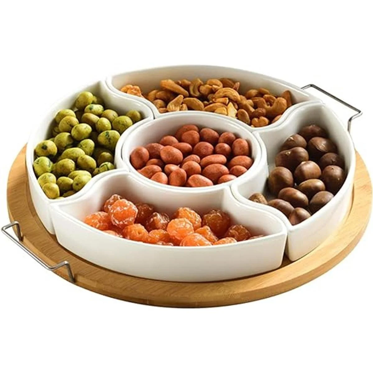 Yarlung Platos de cerámica divididos de 10 pulgadas con