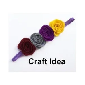 YYCRAFT Paquete de 20 apliques 4D con flores de fieltro de_5