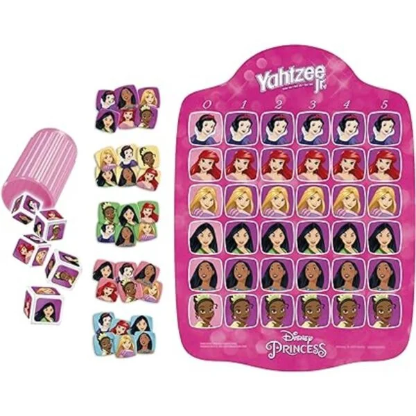 Yahtzee Jr. Disney Princess Edition Juego de mesa para_2