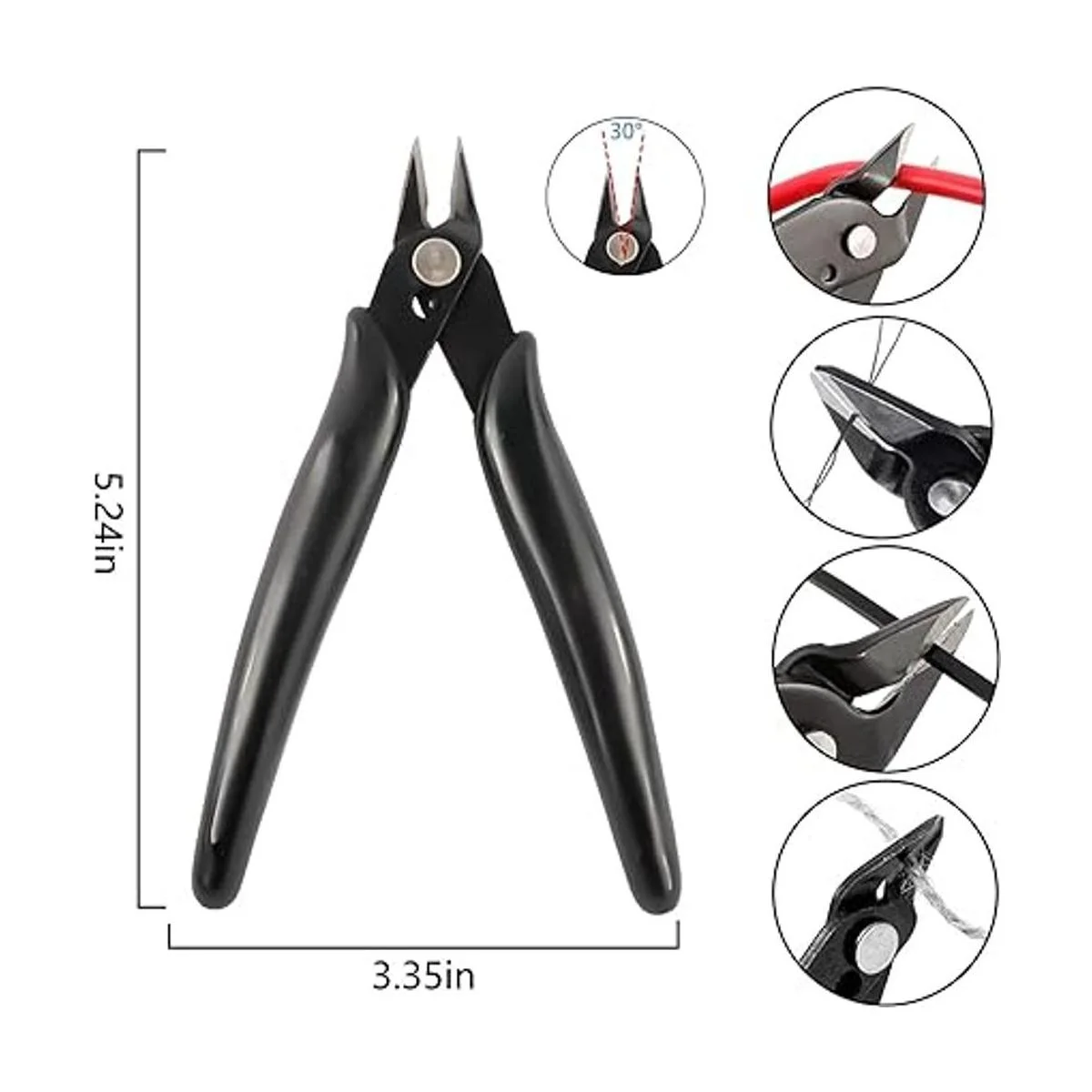 YaeCCC Paquete de 10 cortadores de alambre alicates de