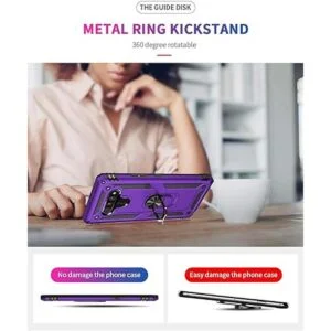 YZOK Funda compatible con LG Stylo 6 con protector de_3