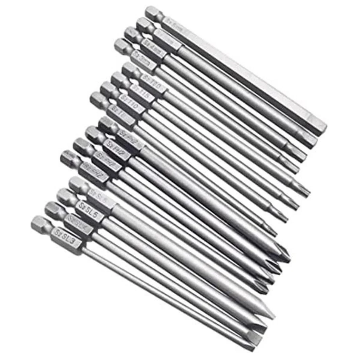 Yakamoz 16Pcs 4in1 Multi Long Magnetic Screwdriver Bit Set