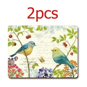 YaYiYo Posavasos de corcho con diseño de pájaros 2_2