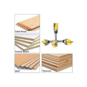 Yakamoz Juego de 4 brocas para fresado de madera con