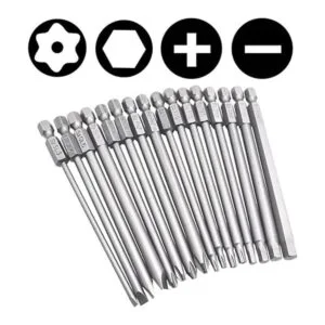 Yakamoz 16Pcs 4in1 Multi Long Magnetic Screwdriver Bit Set