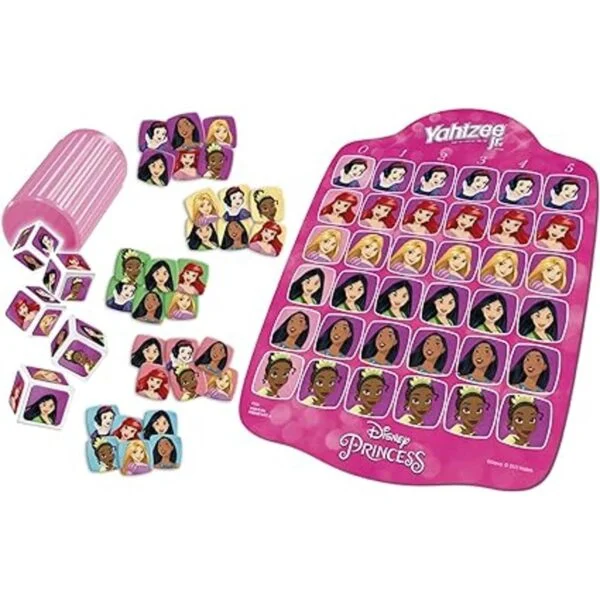 Yahtzee Jr. Disney Princess Edition Juego de mesa para_5