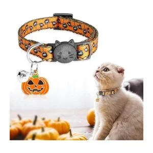 YUEPET 3 collares para gatos con campana calavera