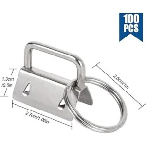 YOUNTHYE Paquete de 100 llaveros de 1 pulgada a granel_2