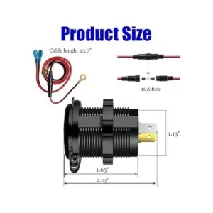 YONHAN Enchufe de carga rápida 3.0 dual USB toma de_3