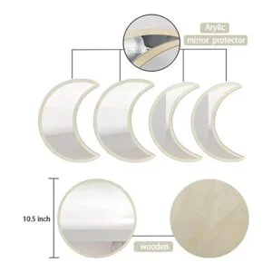 YUBAIHUI Juego de 5 piezas de decoración de pared bohemia_6