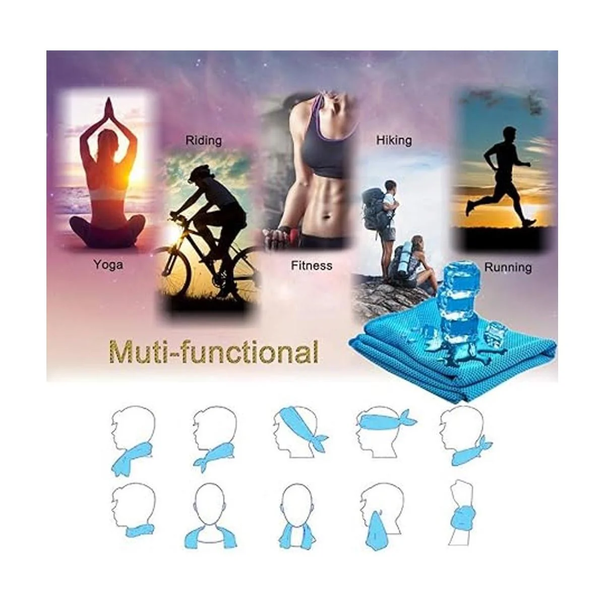 YQXCC Paquete de 2 toallas de enfriamiento 47 x 12_5