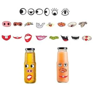 YTYKINOY 3 rollos 3000 unidades colorido nariz boca