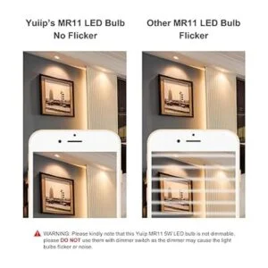 YUIIP Bombillas LED MR11 GU4 de 5 W 12 V 20 W 35 W 40