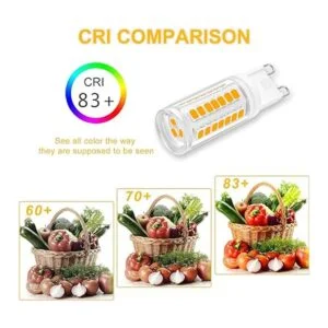 YUIIP Bombilla LED G9 equivalente a 4 W 40 W base G9