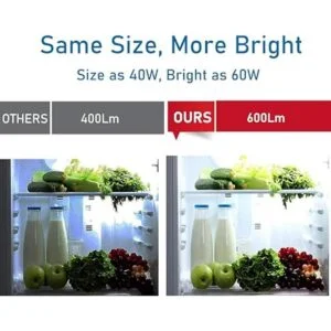 YUKIHALU Bombilla LED para refrigerador equivalente a 60_3