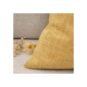 YOUR SMILE Funda de cojín de lino de algodón para sofá_4