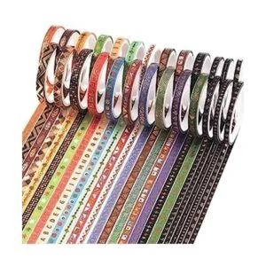YUBBAEX Juego de 26 rollos de cinta washi india 0.197 in_1