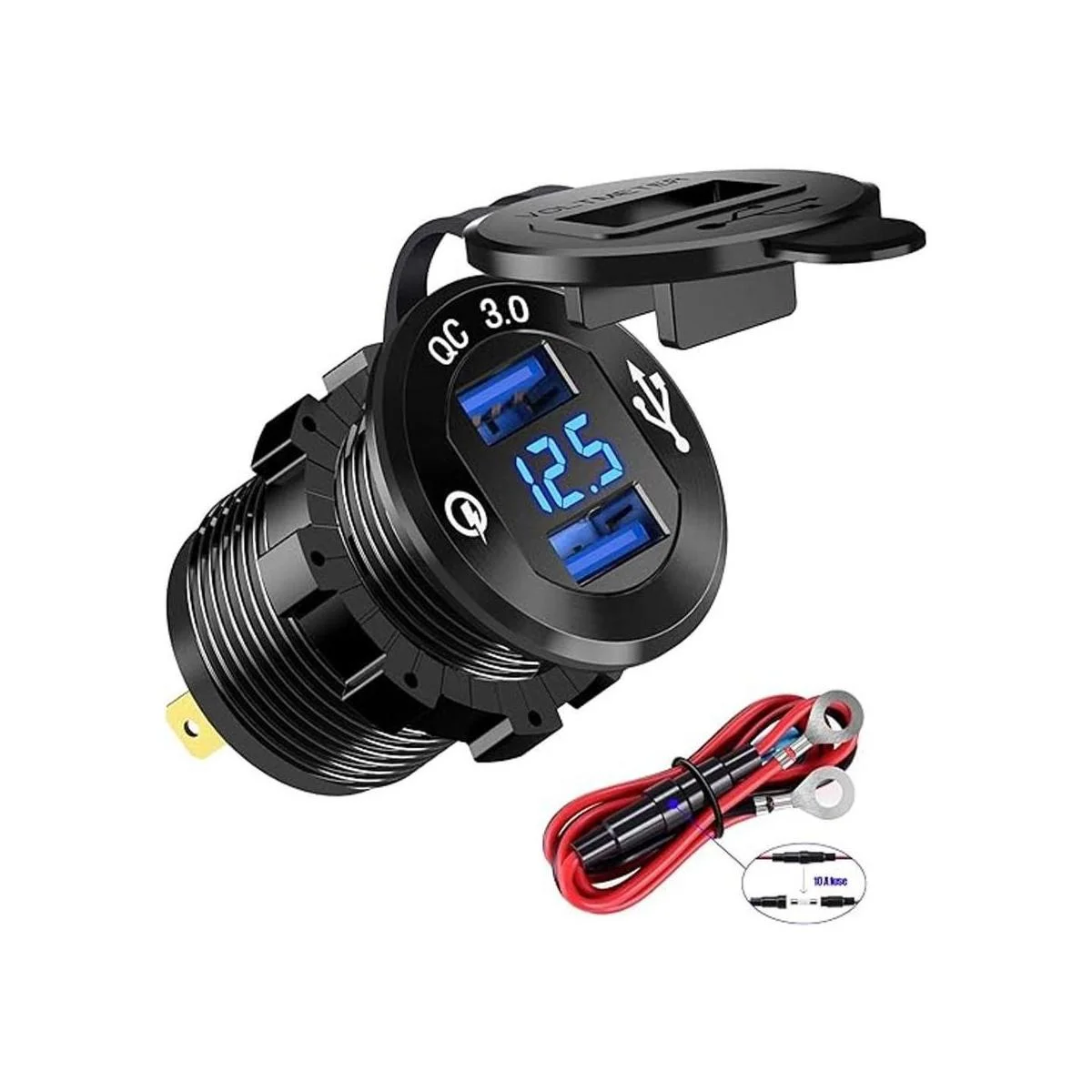 YONHAN Enchufe de carga rápida 3.0 dual USB toma de_1