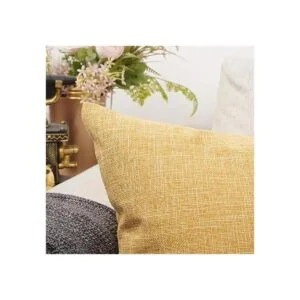 YOUR SMILE Funda de cojín de lino de algodón para sofá_6