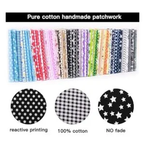 YOLUFER DIY tela de algodón paquete de 19.7 x 19.7