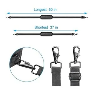 YOUSHARES Correa de hombro Negro talla única_4