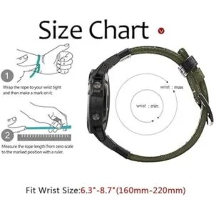 YOOSIDE Fenix 5Fenix 6 Correa de reloj de 0.866 in de