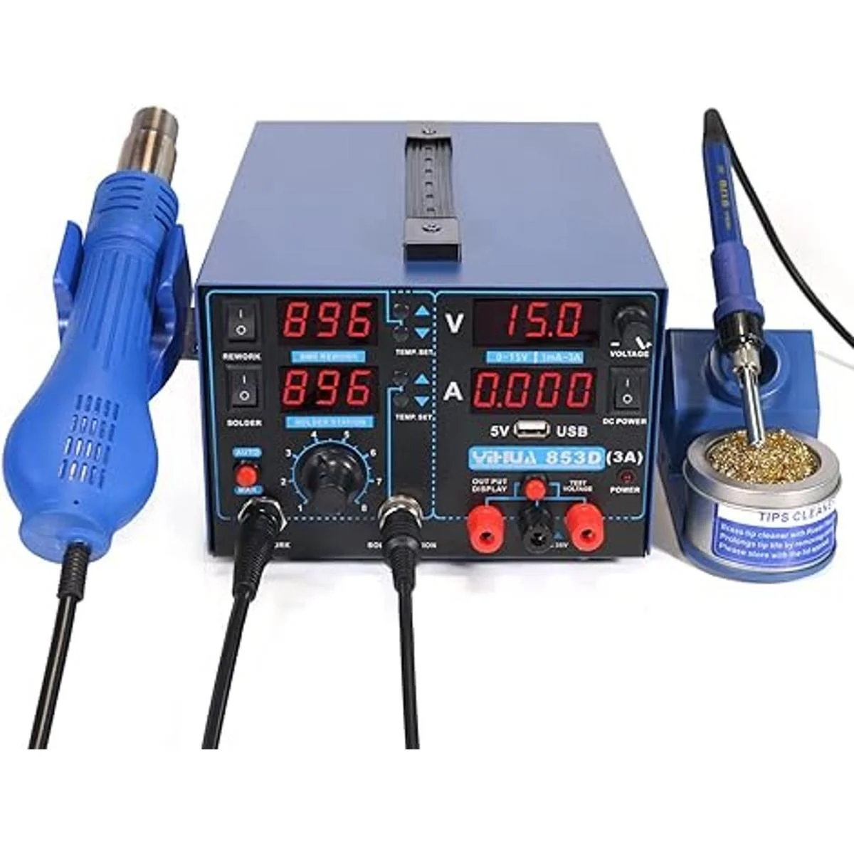 YIHUA 853D USB 3AThree Tools Estación de soldadura