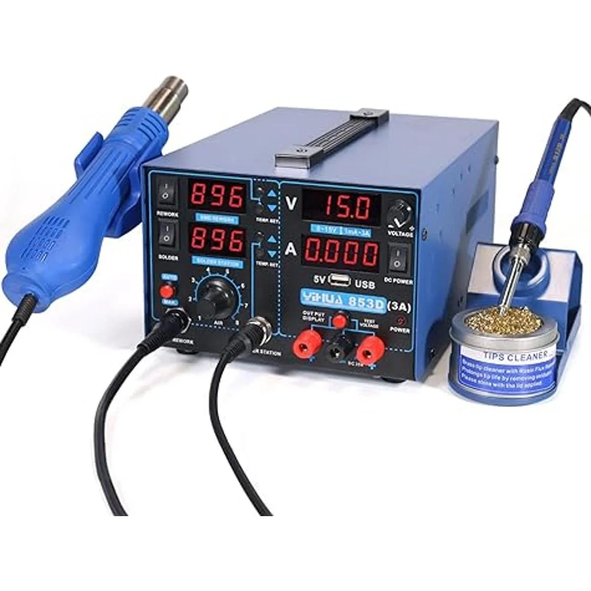 YIHUA 853D USB 3AThree Tools Estación de soldadura
