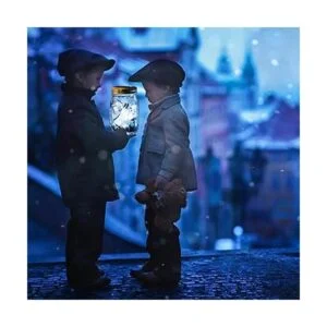 YJFWAL Mason Jar Luces solares de tarro paquete de 12