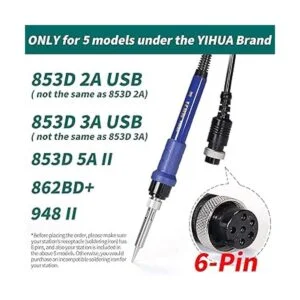 YIHUA 907I Blue Grip Repuesto Soldador HandpieceMango_2