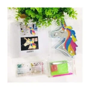 YOBEYI Pintura de diamante Unicornio con luces LED DIY