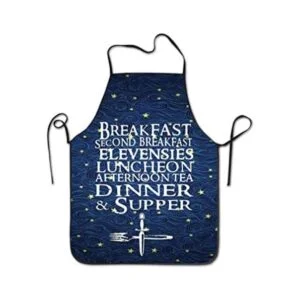 YISHOW Delantales de cocina unisex The Seven Daily Hobbit_1
