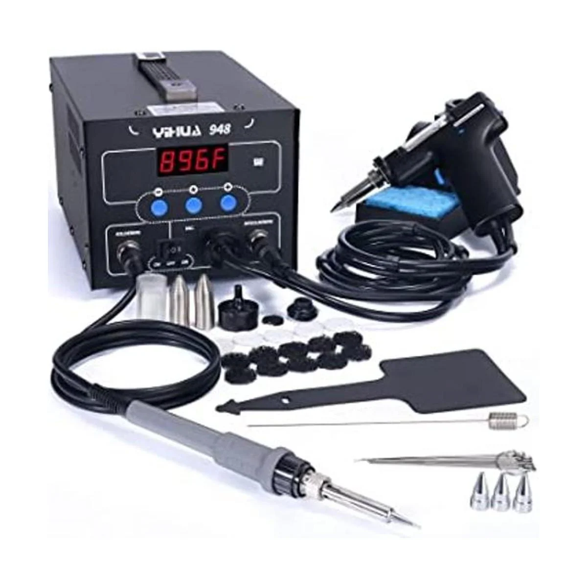 YIHUA 948 Estación de desoldadura 2 en 1 segura ESD de 80