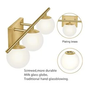 YHTlaeh Apliques para tocador baño espejo bar de_3