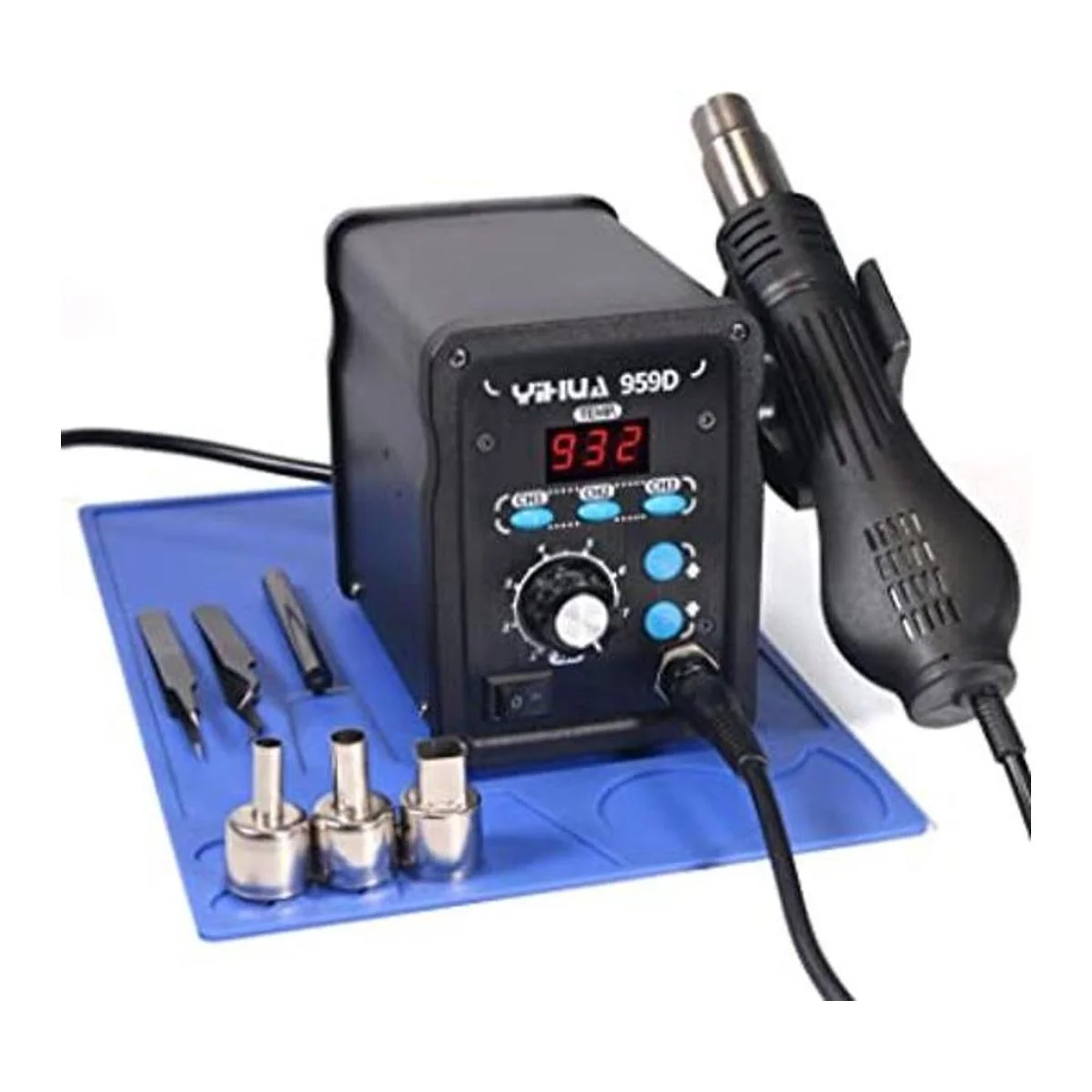 YIHUA Estación de retrabajo digital de aire caliente 959D_1
