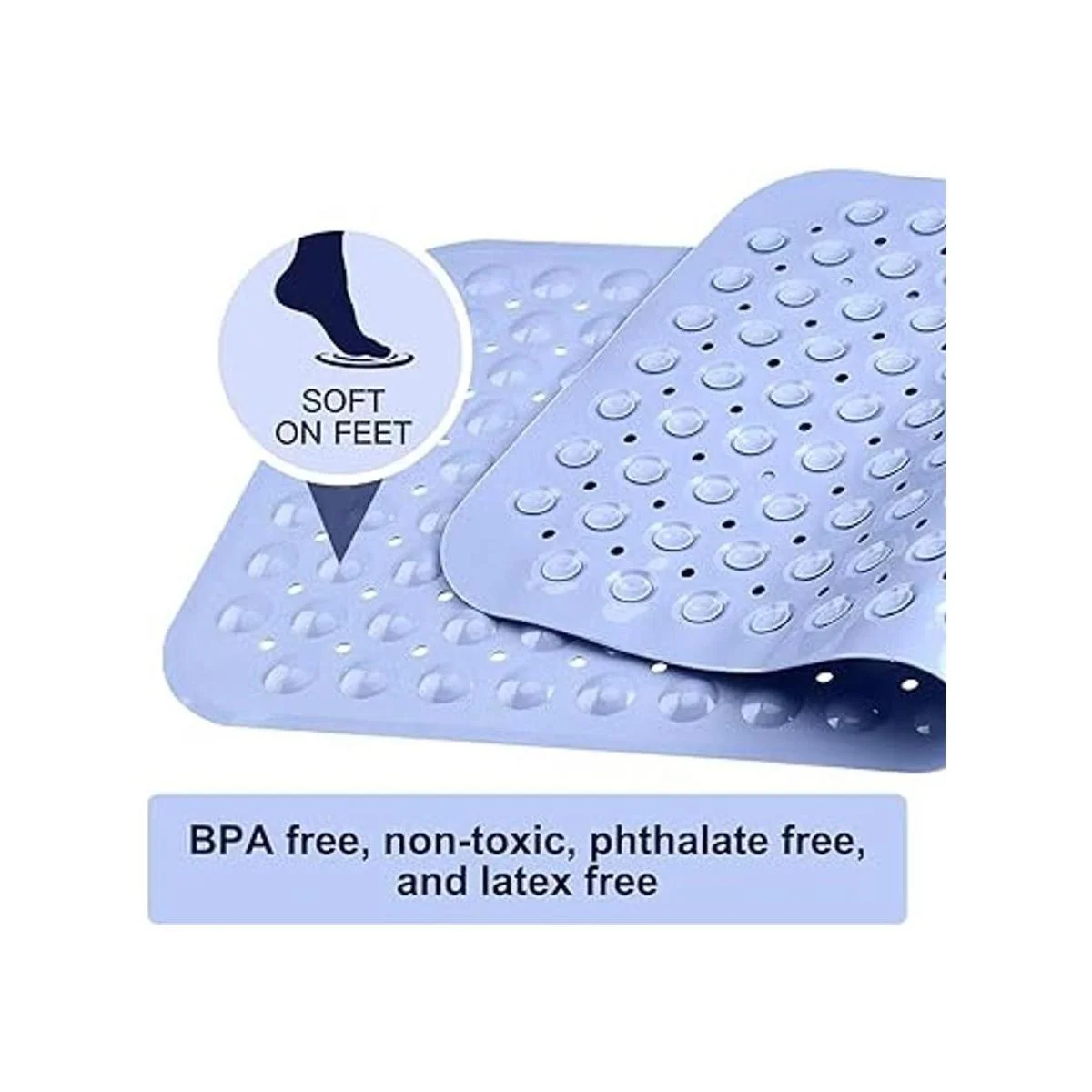 YINENN Tapete de ducha de 31 x 15.5 pulgadas