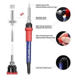 YIHUA 907I Mango de repuesto para soldador Yihua 995D