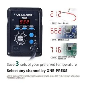 YIHUA Estación de retrabajo digital de aire caliente 959D_3