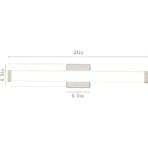 YHTlaeh Lámpara de baño de níquel cepillado cuadrada_3