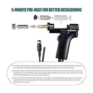 YIHUA 948 Estación de desoldadura 2 en 1 segura ESD de 80