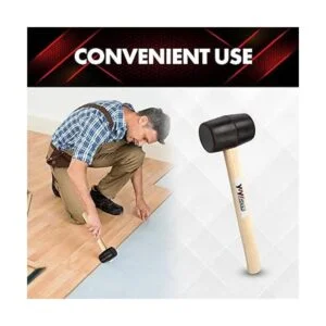 YIYITOOLS YY2005 Martillo de mazo de goma con mango de_3