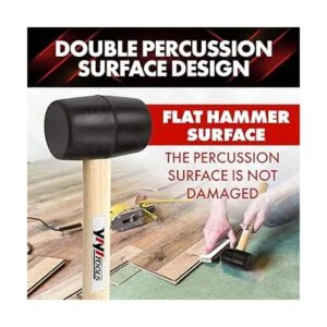 YIYITOOLS YY2005 Martillo de mazo de goma con mango de_5