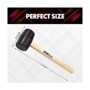 YIYITOOLS YY2005 Martillo de mazo de goma con mango de_2