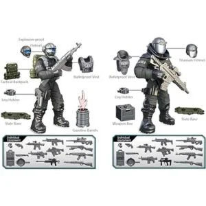 YEIBOBO Figura de acción de las fuerzas especiales con_4