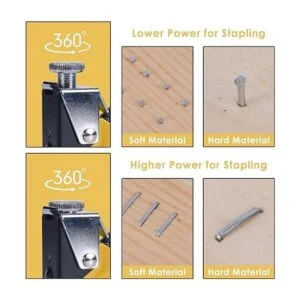 YEAHOME Pistola grapadora 4 en 1 con 4000 grapas
