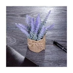 YAPASPT Paquete de 2 flores pequeñas de arpillera de